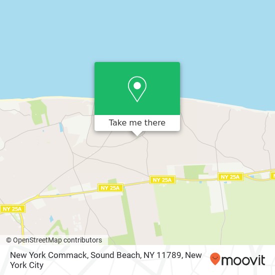 New York Commack, Sound Beach, NY 11789 map