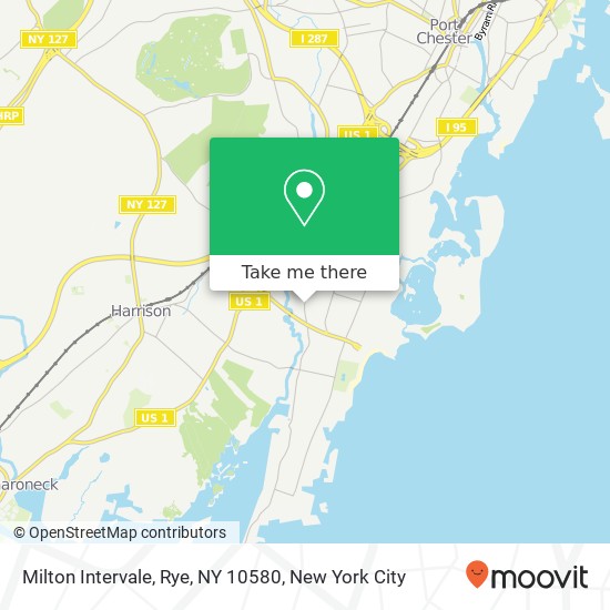 Mapa de Milton Intervale, Rye, NY 10580