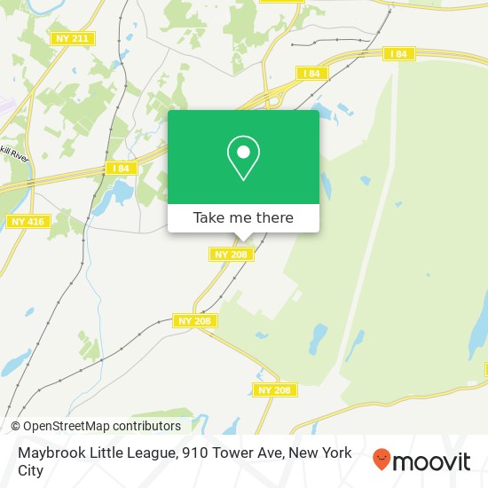 Maybrook Little League, 910 Tower Ave map