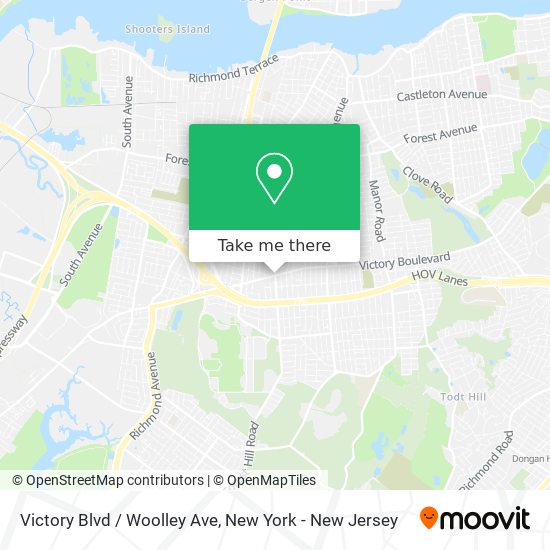 Mapa de Victory Blvd / Woolley Ave