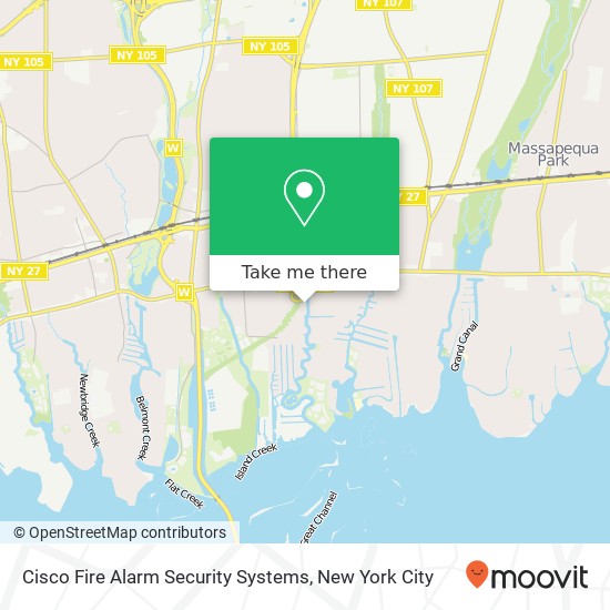 Mapa de Cisco Fire Alarm Security Systems