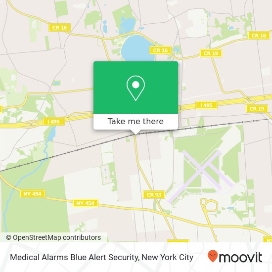 Mapa de Medical Alarms Blue Alert Security