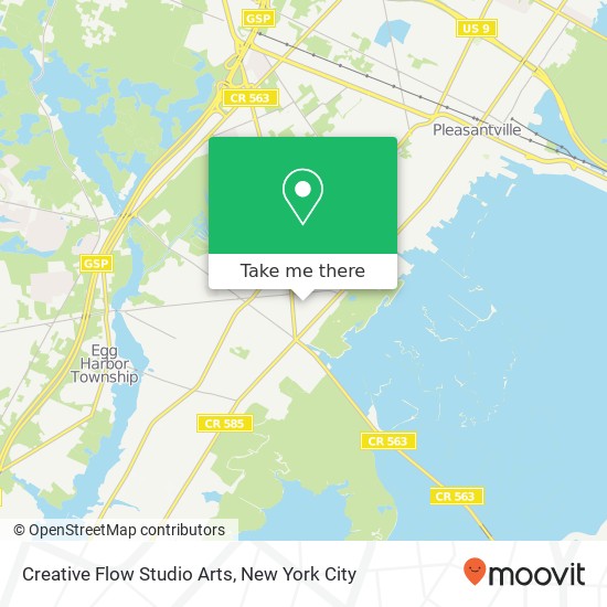 Creative Flow Studio Arts map