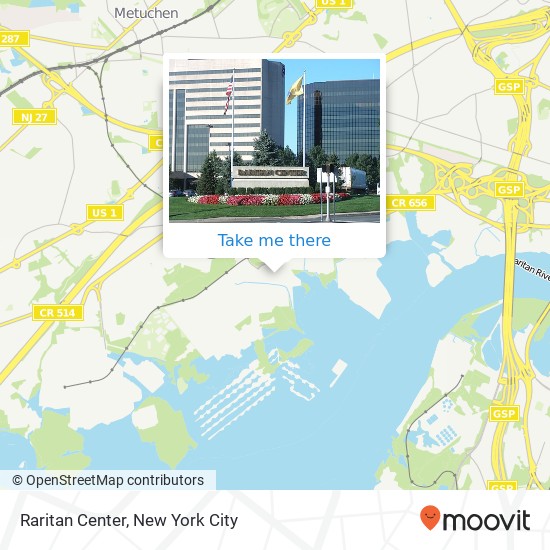 Mapa de Raritan Center