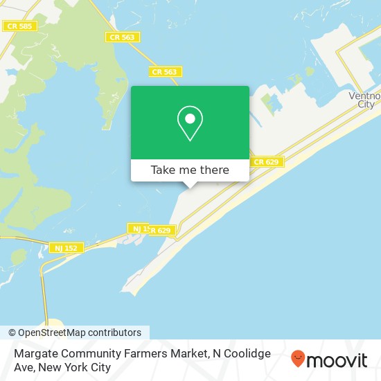 Margate Community Farmers Market, N Coolidge Ave map