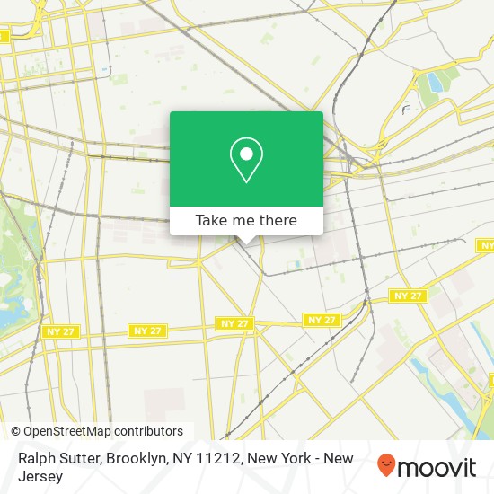 Mapa de Ralph Sutter, Brooklyn, NY 11212