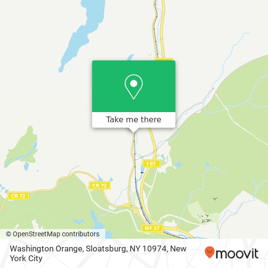 Mapa de Washington Orange, Sloatsburg, NY 10974
