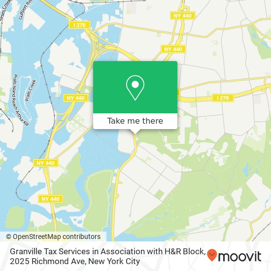 Mapa de Granville Tax Services in Association with H&R Block, 2025 Richmond Ave