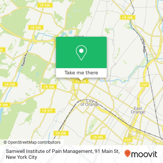 Samwell Institute of Pain Management, 91 Main St map