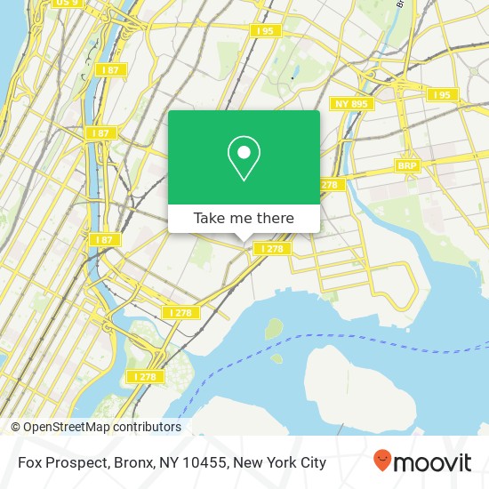 Fox Prospect, Bronx, NY 10455 map