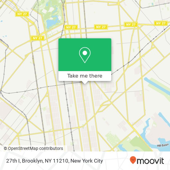 27th I, Brooklyn, NY 11210 map