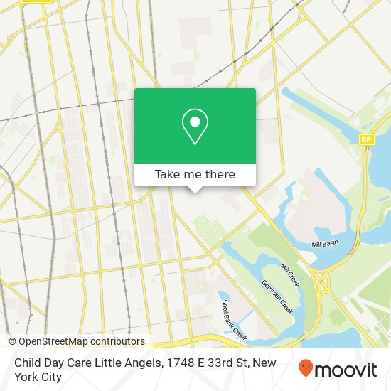 Mapa de Child Day Care Little Angels, 1748 E 33rd St