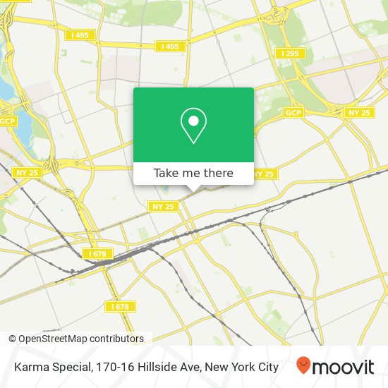 Karma Special, 170-16 Hillside Ave map