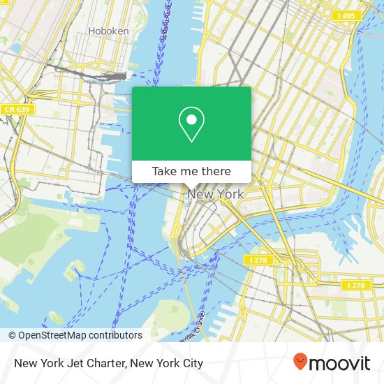 Mapa de New York Jet Charter