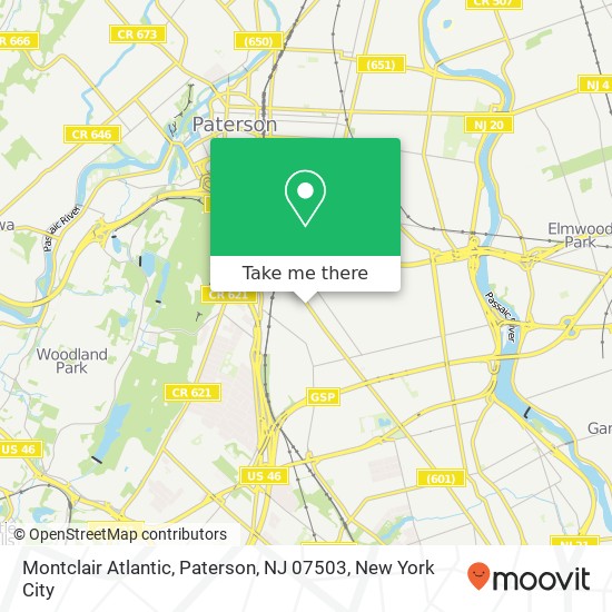 Montclair Atlantic, Paterson, NJ 07503 map