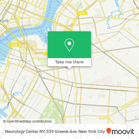 Mapa de Neurology Center NY, 339 Greene Ave