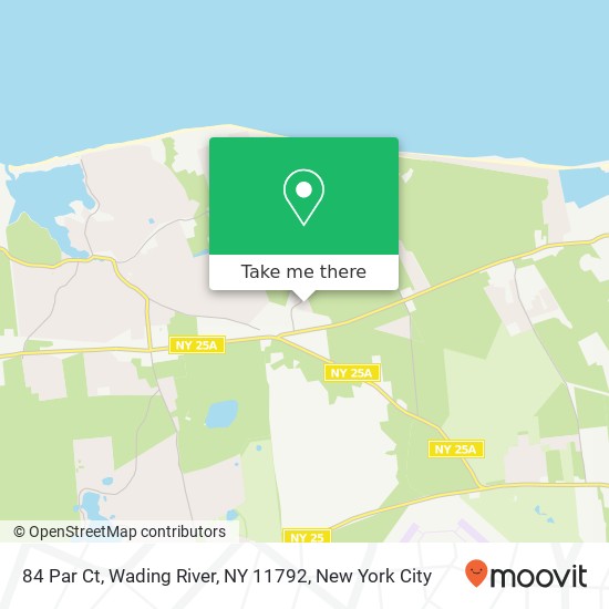 Mapa de 84 Par Ct, Wading River, NY 11792