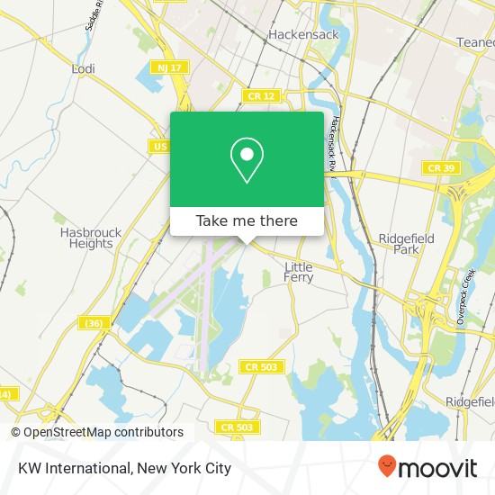 Mapa de KW International