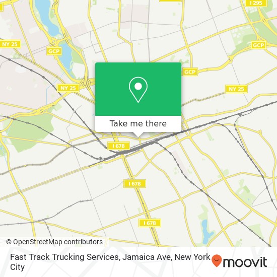 Fast Track Trucking Services, Jamaica Ave map