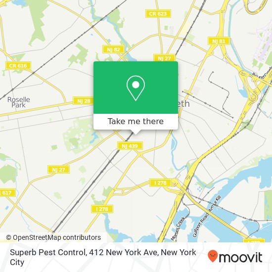 Mapa de Superb Pest Control, 412 New York Ave