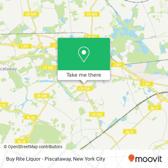 Buy Rite Liquor - Piscataway map