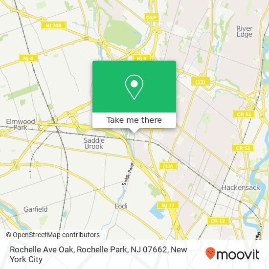 Rochelle Ave Oak, Rochelle Park, NJ 07662 map