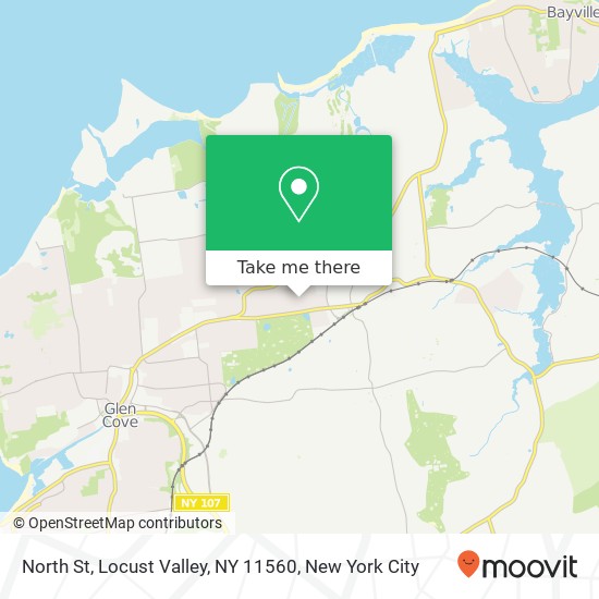 North St, Locust Valley, NY 11560 map