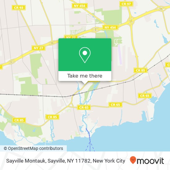 Mapa de Sayville Montauk, Sayville, NY 11782