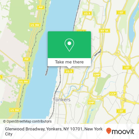 Glenwood Broadway, Yonkers, NY 10701 map