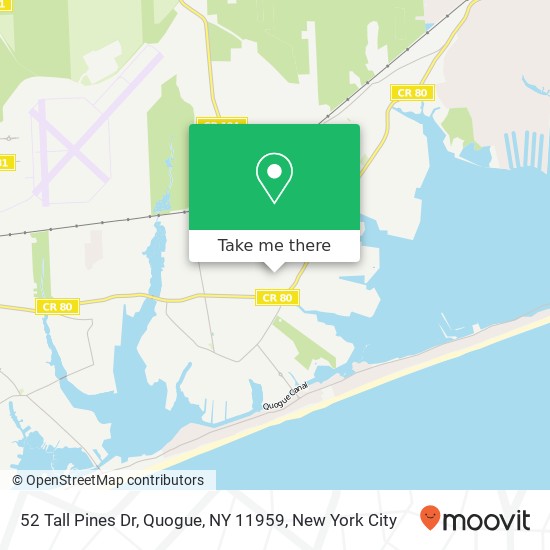 52 Tall Pines Dr, Quogue, NY 11959 map