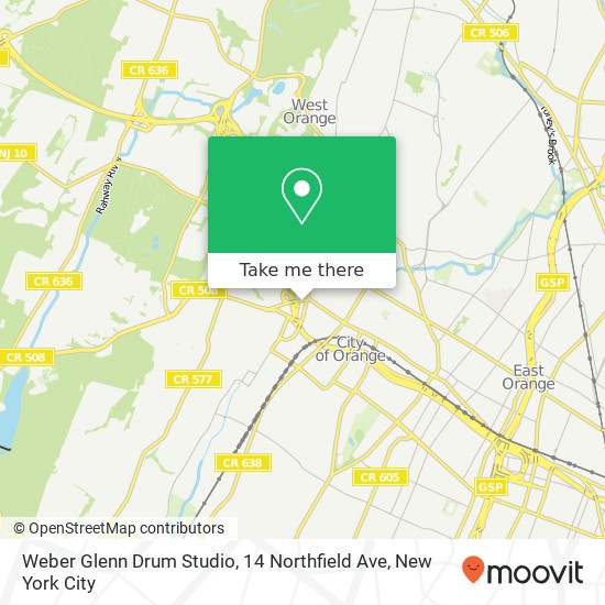 Weber Glenn Drum Studio, 14 Northfield Ave map