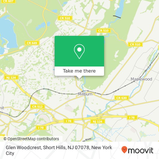 Glen Woodcrest, Short Hills, NJ 07078 map