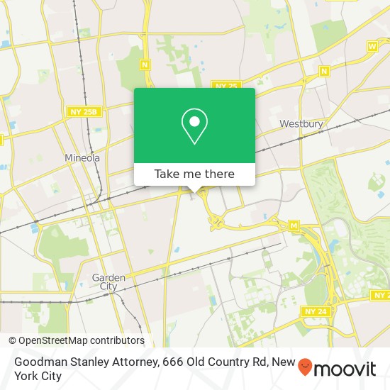 Goodman Stanley Attorney, 666 Old Country Rd map
