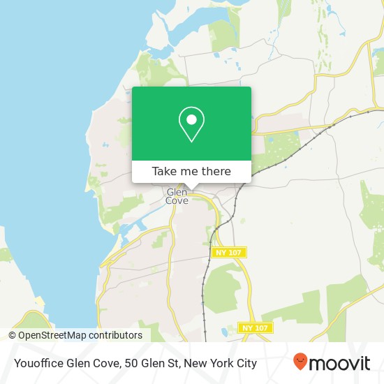 Mapa de Youoffice Glen Cove, 50 Glen St