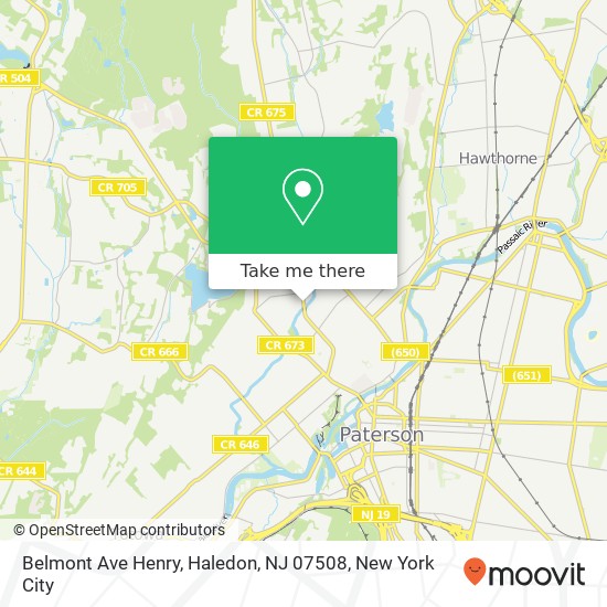 Mapa de Belmont Ave Henry, Haledon, NJ 07508
