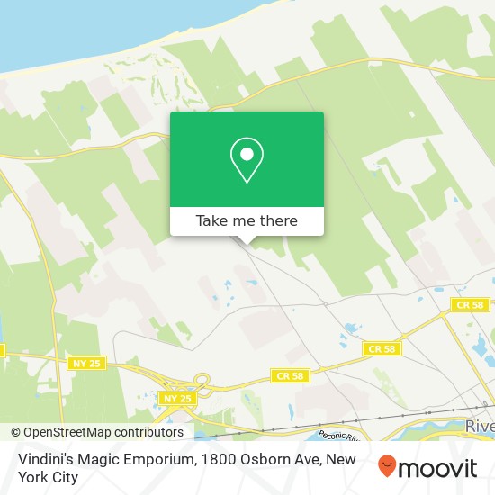 Mapa de Vindini's Magic Emporium, 1800 Osborn Ave