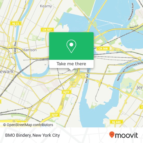 BMO Bindery map