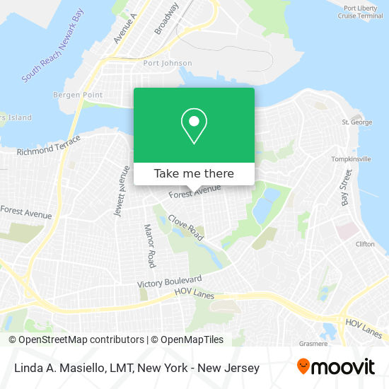 Linda A. Masiello, LMT map