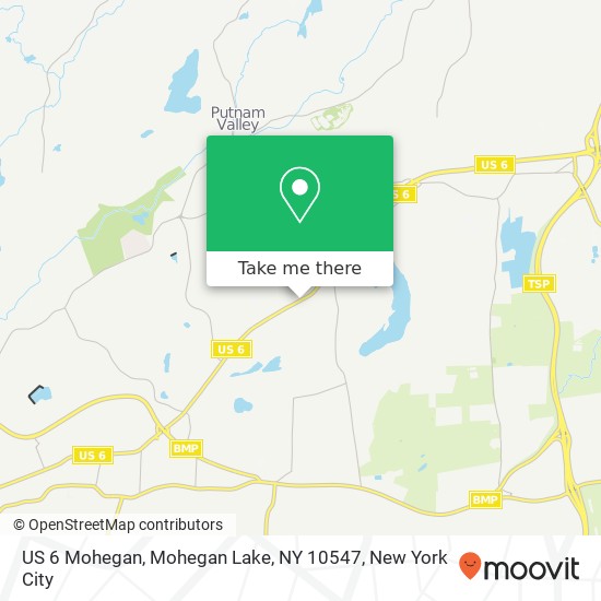 Mapa de US 6 Mohegan, Mohegan Lake, NY 10547