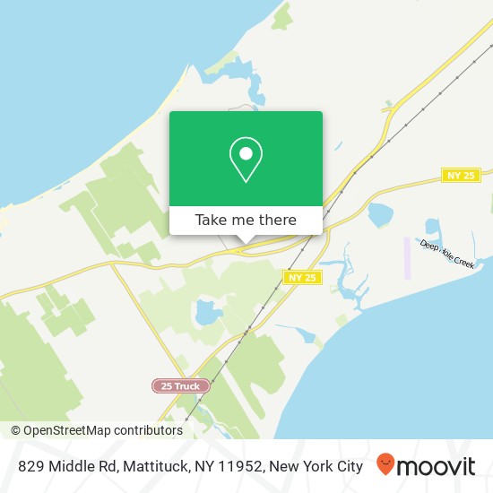 Mapa de 829 Middle Rd, Mattituck, NY 11952