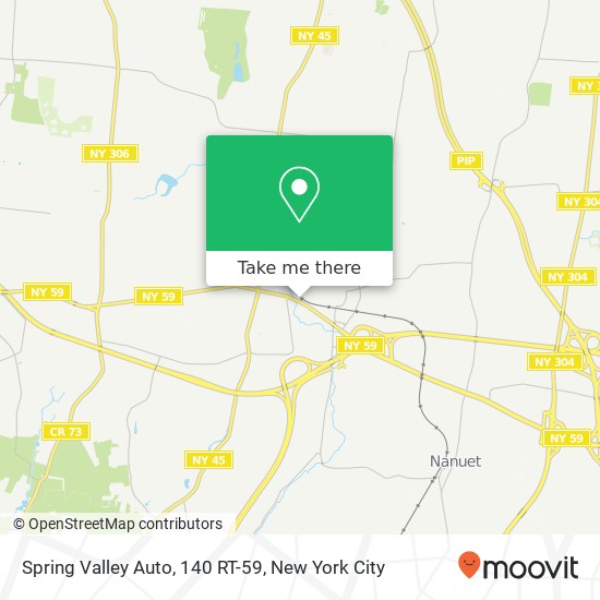 Spring Valley Auto, 140 RT-59 map