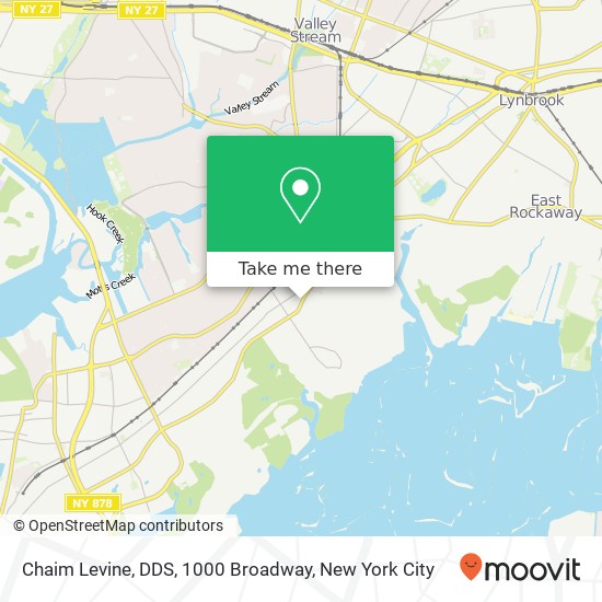 Chaim Levine, DDS, 1000 Broadway map