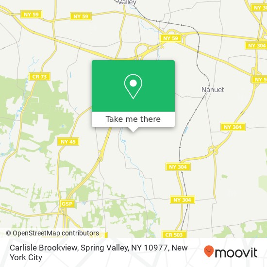 Carlisle Brookview, Spring Valley, NY 10977 map