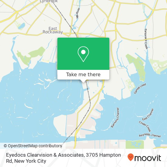 Mapa de Eyedocs Clearvision & Associates, 3705 Hampton Rd