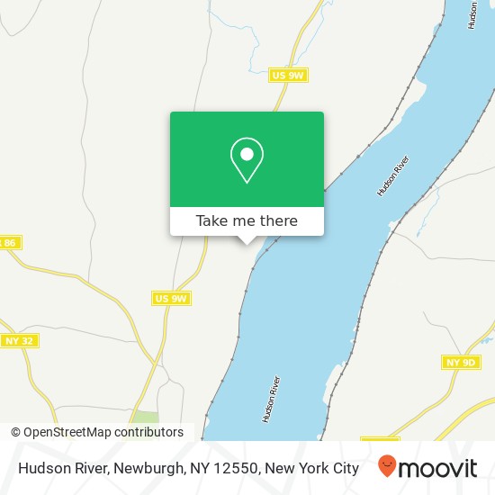 Mapa de Hudson River, Newburgh, NY 12550