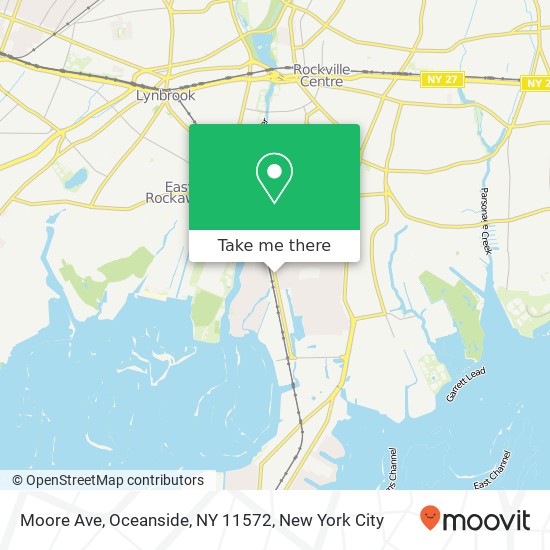 Moore Ave, Oceanside, NY 11572 map