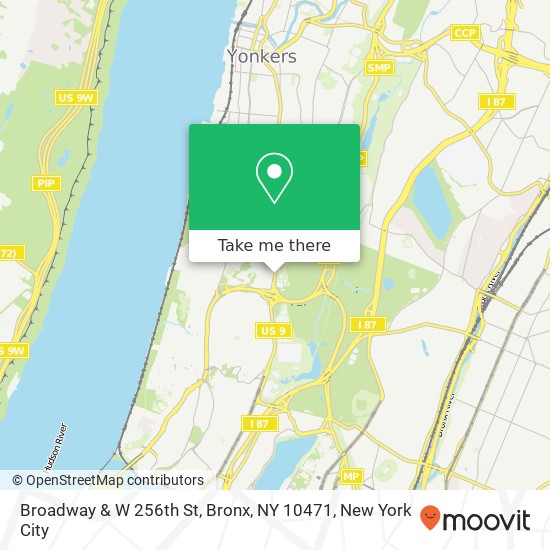 Mapa de Broadway & W 256th St, Bronx, NY 10471