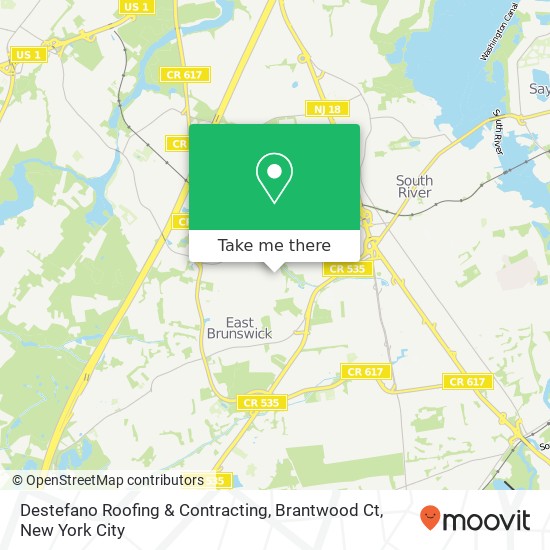 Destefano Roofing & Contracting, Brantwood Ct map