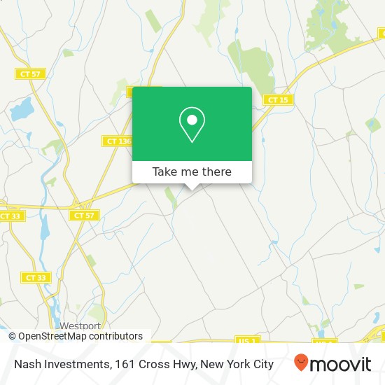 Mapa de Nash Investments, 161 Cross Hwy