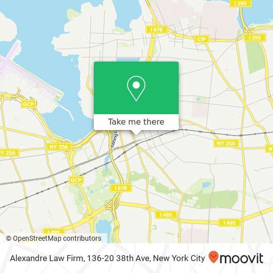 Mapa de Alexandre Law Firm, 136-20 38th Ave